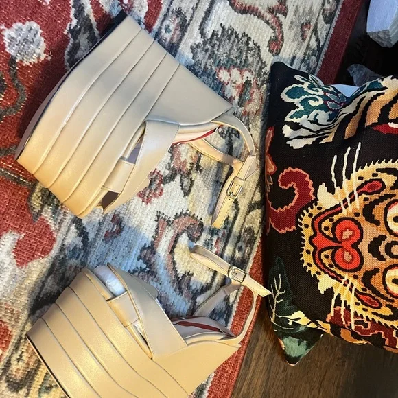 Gucci look à like wedge platform sandals - Picture 3 of 5